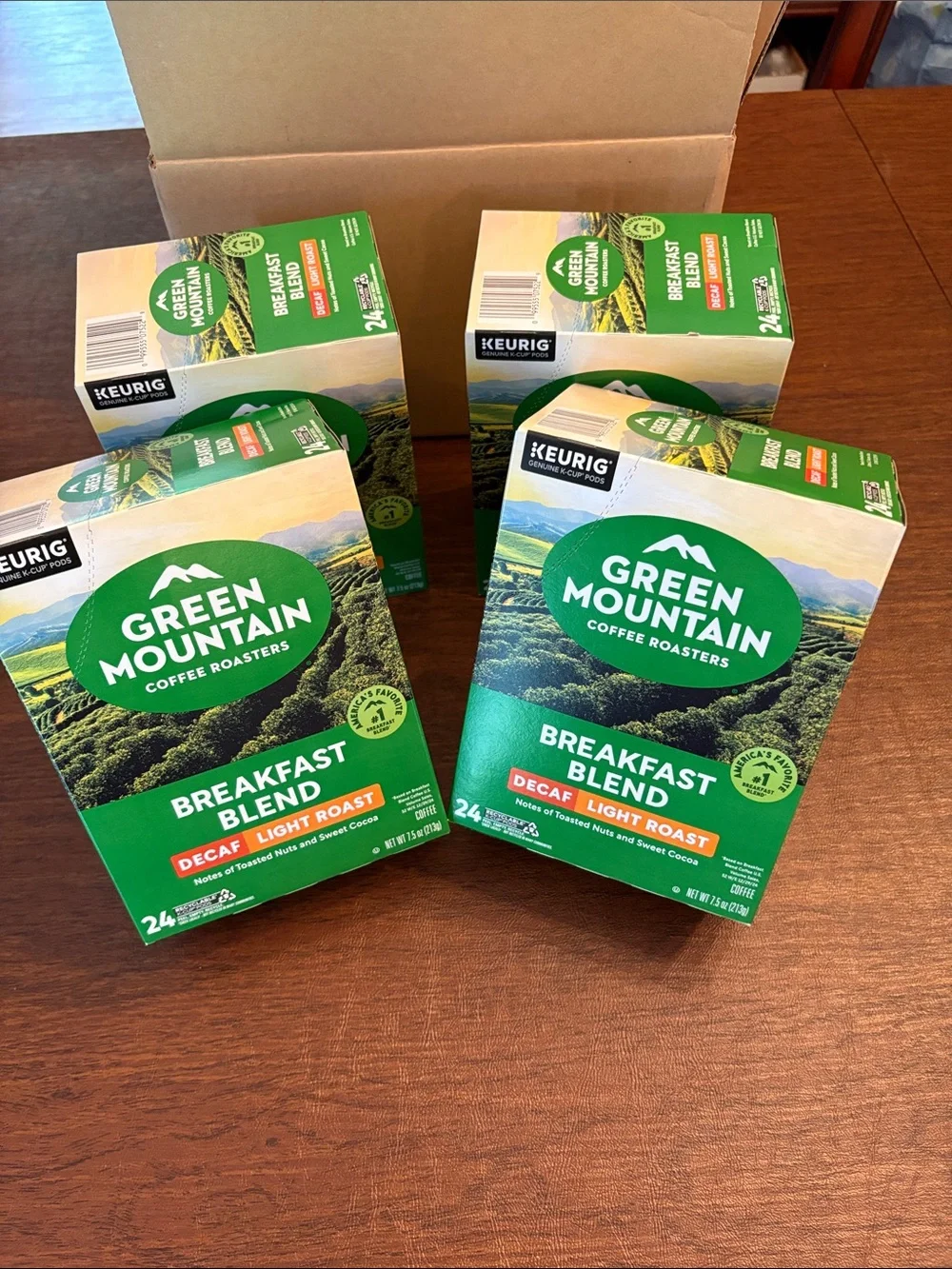 Green Mountain 96 count Breakfast Blend Decaf Light Roast K-Cups